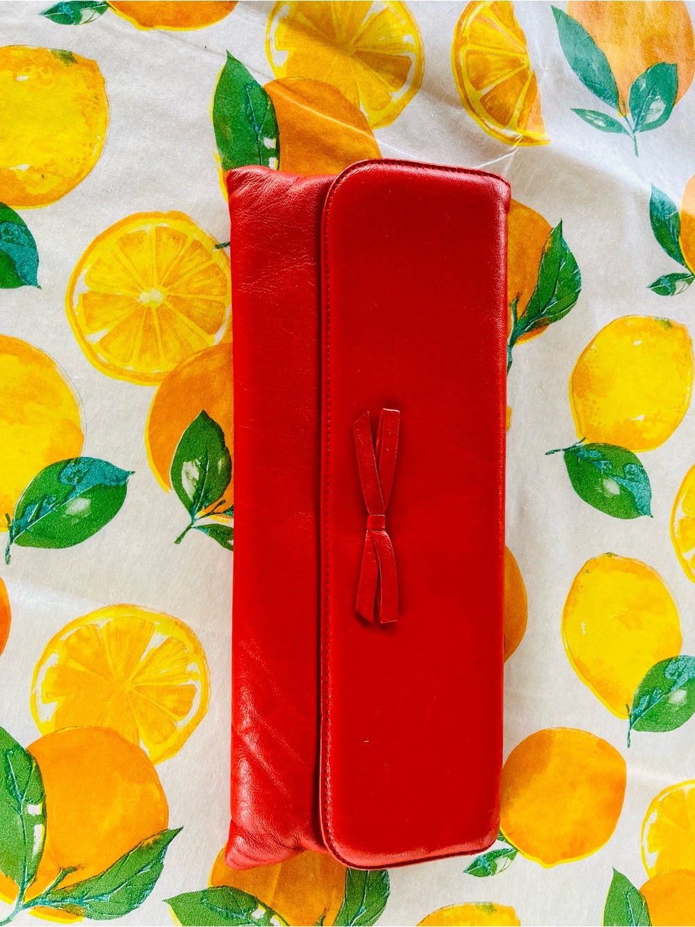 Vintage Red Women's Clutch Bag